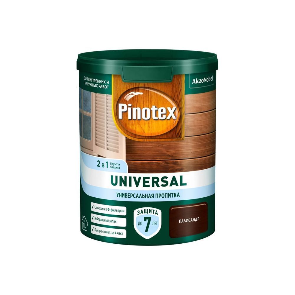 Пропитка Pinotex Universal  2в1 Палисандр 0,9л