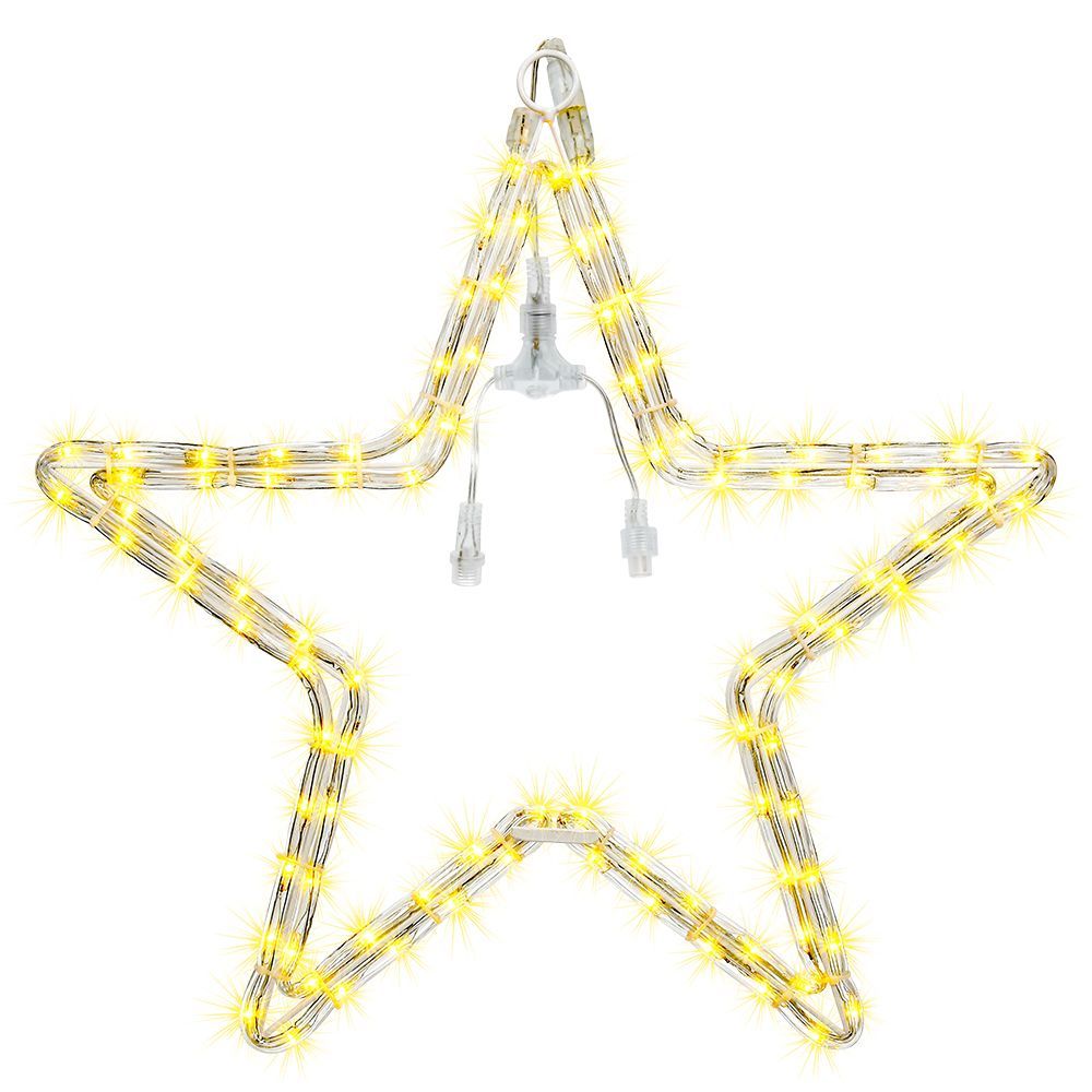 Фигура светодиодная "Звезда" 96 теплых LED ламп, прозрачный провод 0,29 м, D=56 см, 24В, (уп.4), VEGAS, арт.55039