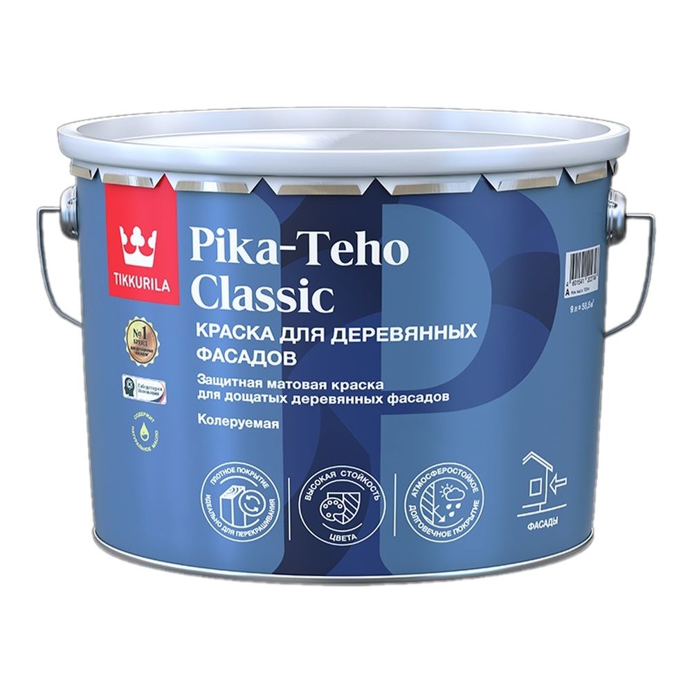 Краска для домов PIKA-TEHO CLASSIC A мат  9л