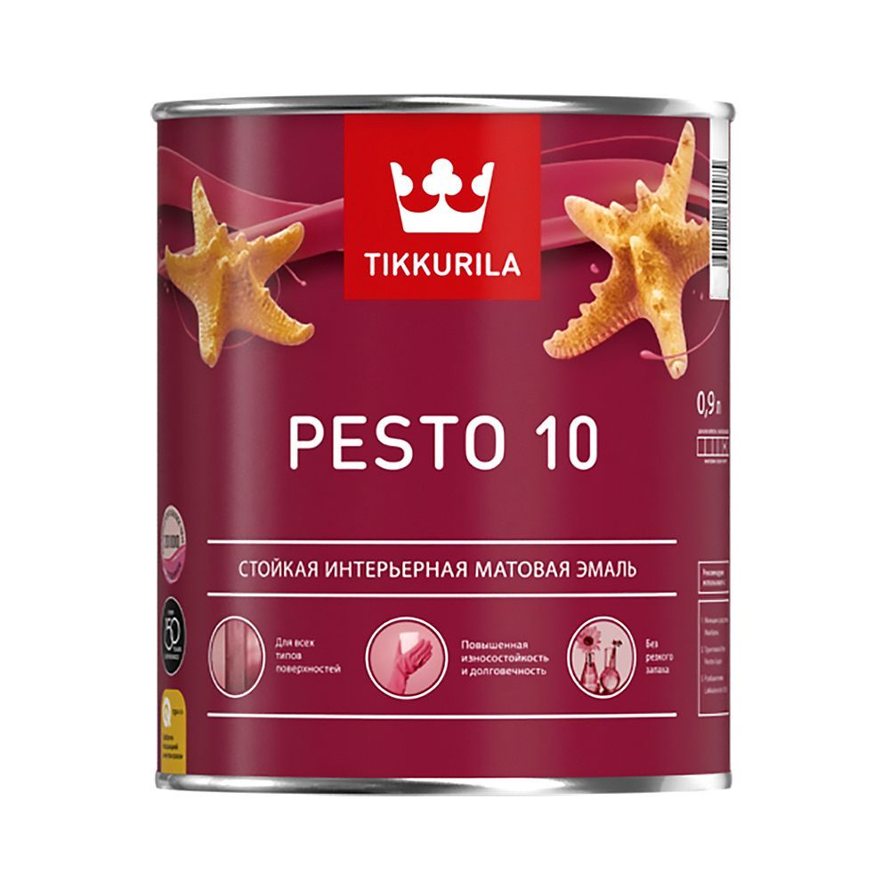 Краска PESTO 10 A мат 0,9л (6шт)