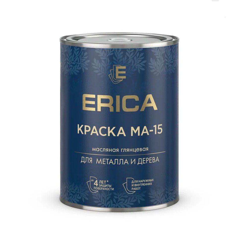 Краска масляная МА-15 ЗЕЛЕНАЯ 1,8 кг (6шт) Erica