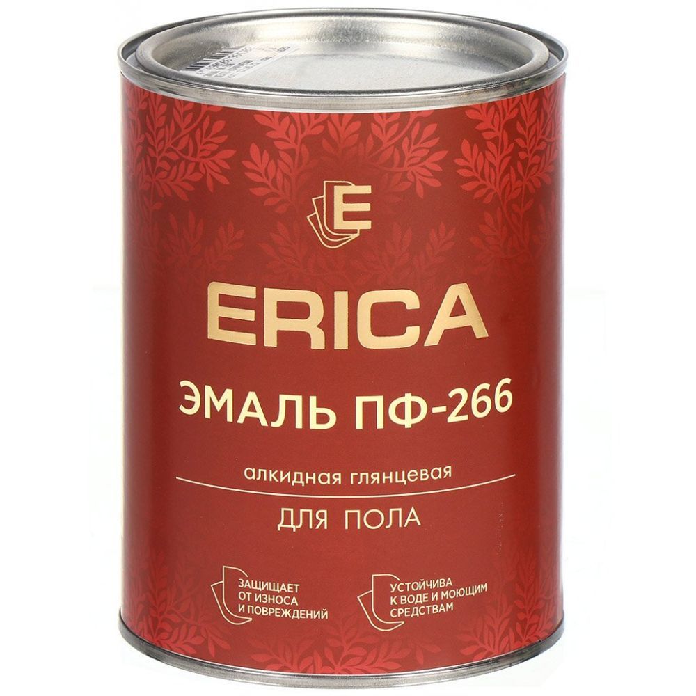 Эмаль ПФ-266 д/пола СВЕТЛЫЙ ОРЕХ 0,8 кг (14шт) Erica