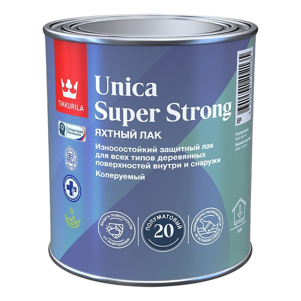 Лак универсальный UNICA SUPER STRONG EP п/мат 9л