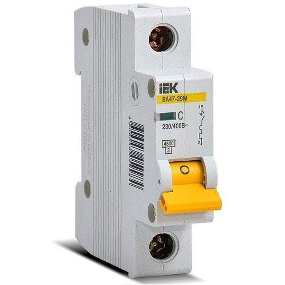 Автоматический выключатель ВА 47-29 4,5кА, С 16А, 1П, IEK MVA20-1-016-C (12шт)
