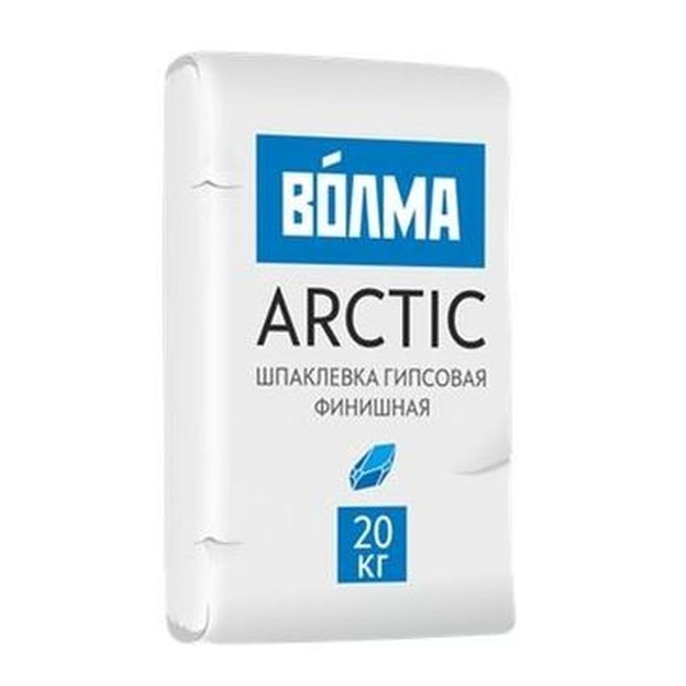 Шпатлевка ВОЛМА - Arctic гипсовая финишная белоснежная 20кг(63/подд)