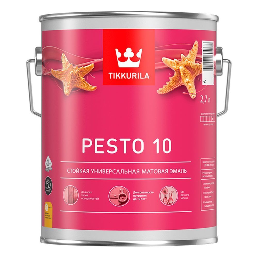 Краска PESTO 10 A мат 2,7л (6шт)