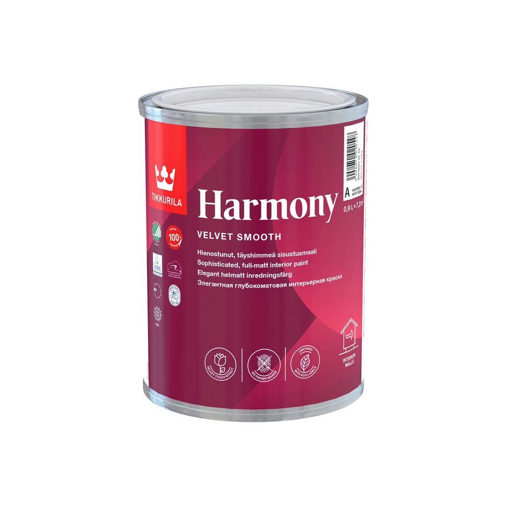 Краска интерьерная HARMONY A гл/мат 0,9л (3шт) (Распродажа)