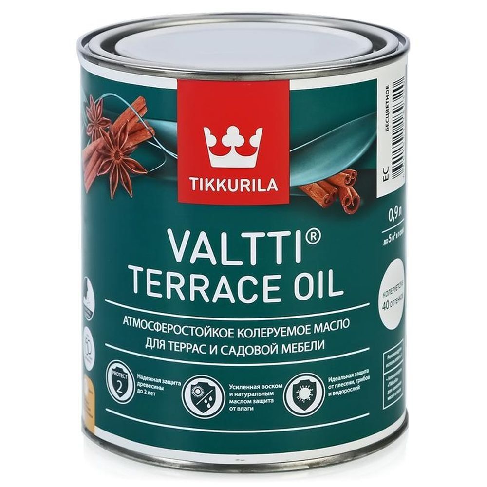 Масло для террас VALTTI TERRACE OIL EC 0,9л (6шт)