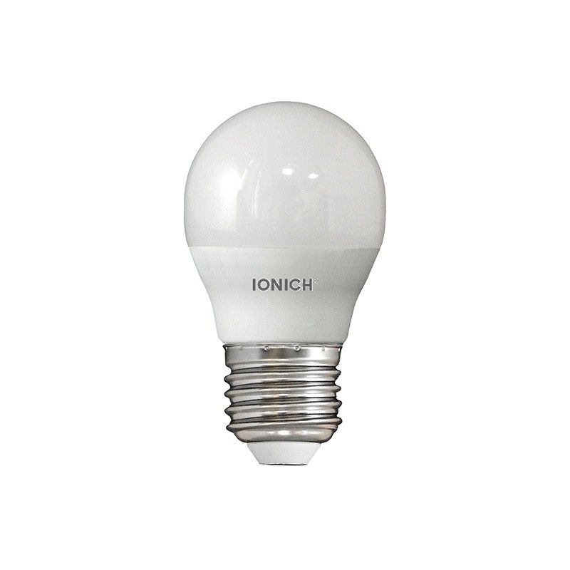 Лампа светодиодная  8Вт шар 4000К  хол. белый свет LED E27 G45 230В IONICH 1545 (10/100 шт)