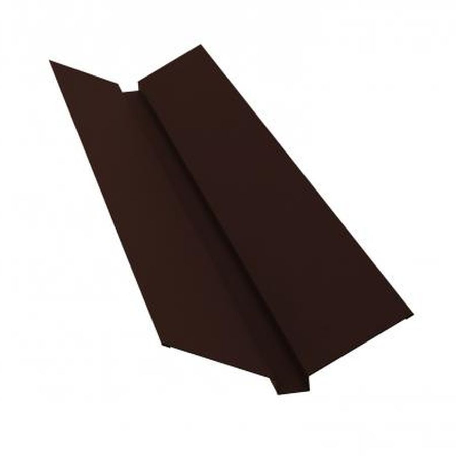 Накладка ендовы верхней 135х30х135мм 2м шоколад RAL 8017